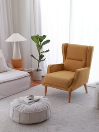 Atelier Del Sofa Klam - Silla Alada Mostaza